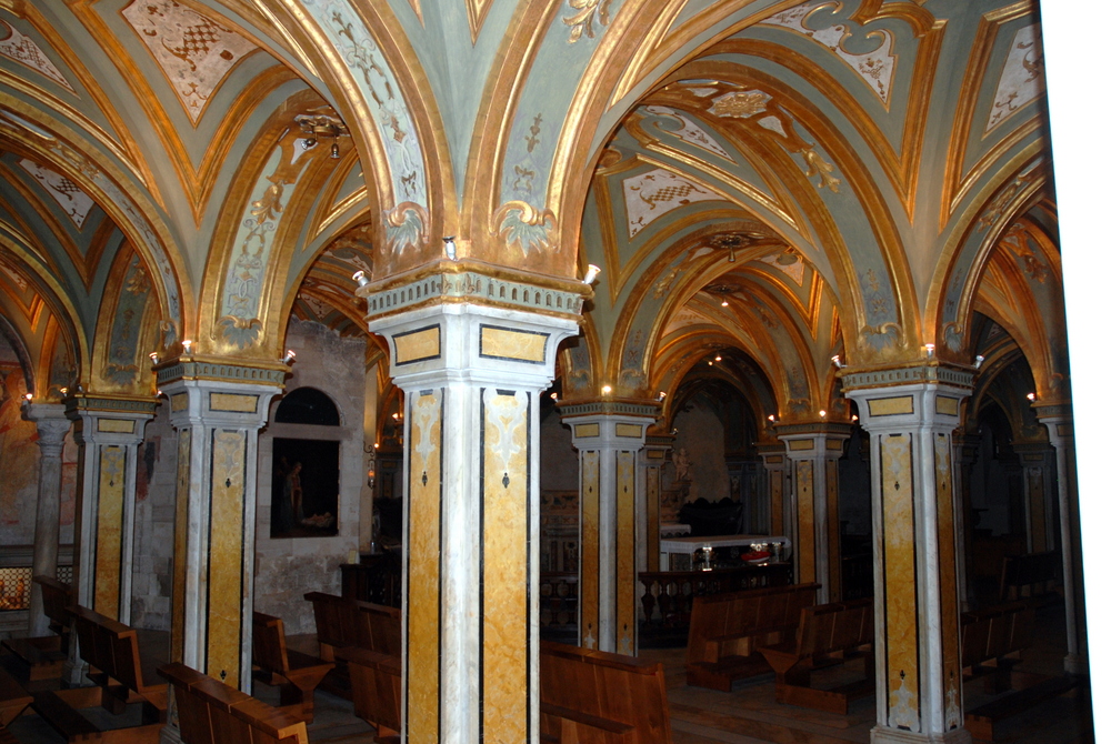 Crypte de la cathédrale San Sabino, Bari, Pouilles, Italie.