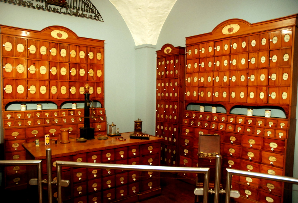 Musée de la pharmacie, château d’Heidelberg, Heidelberg, Allemagne