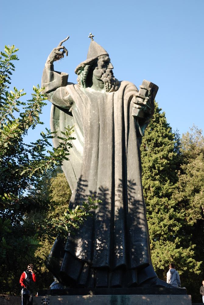 Statue de Grégoire de Nin réalisée en 1929 par Ivan Meštrović, Split, Dalmatie centrale, Croatie.