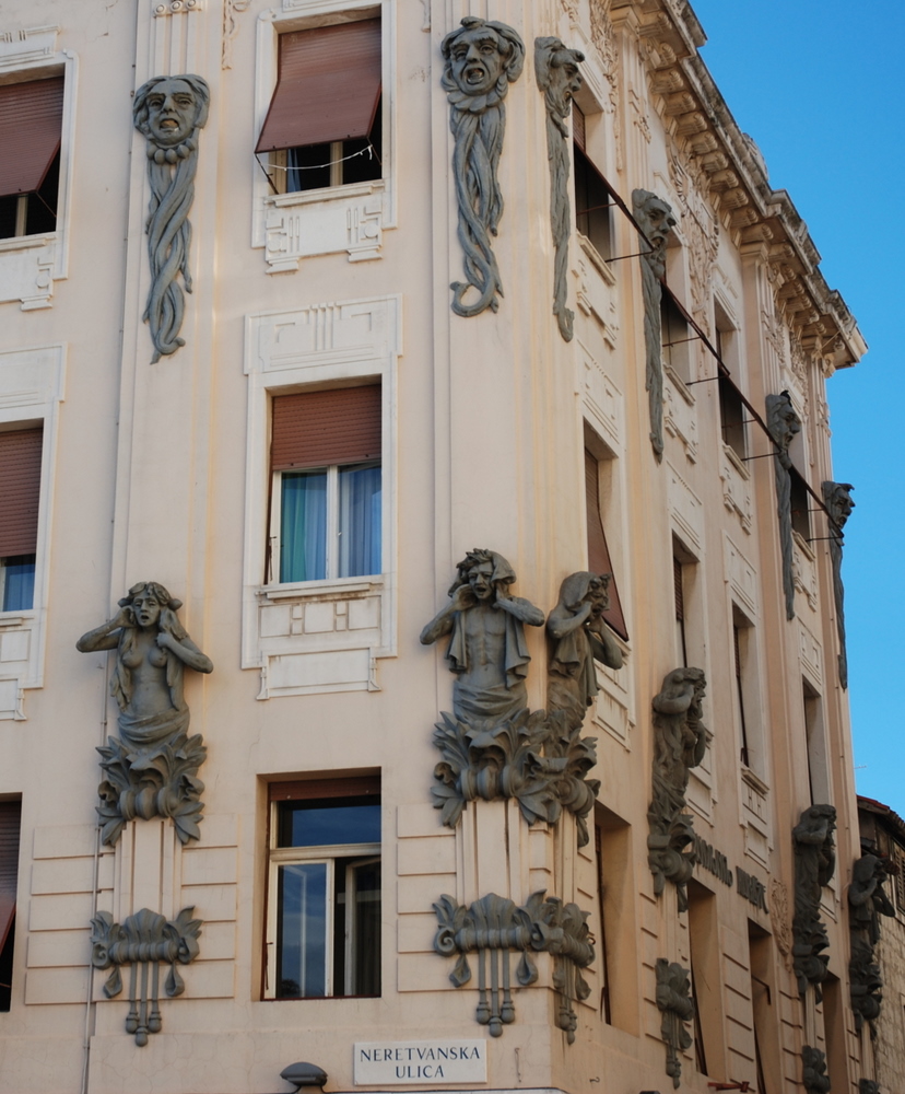 Superbe édifice sur la rue Marmontova, Split, Dalmatie centrale, Croatie.