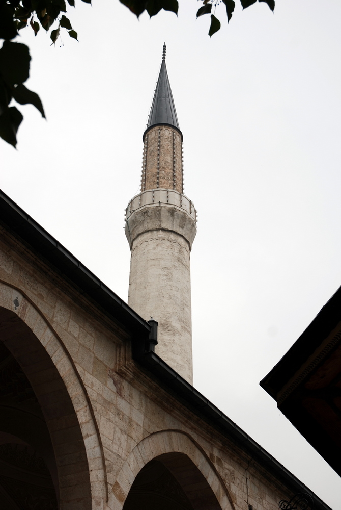 Minaret, Sarajevo, Bosnie-Herzégovine.