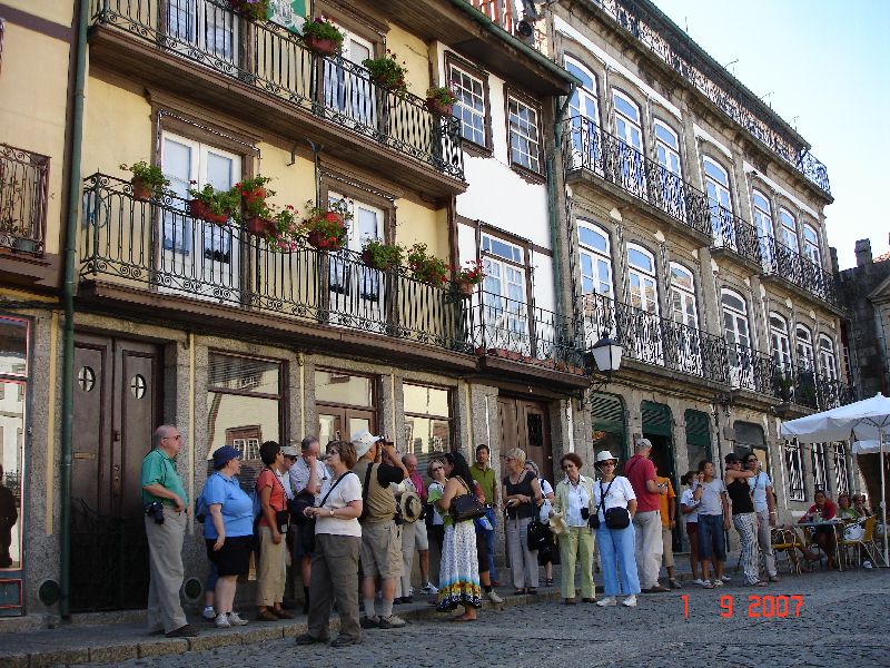 Appartements dans la vieille ville de Guimarães, Portugal.