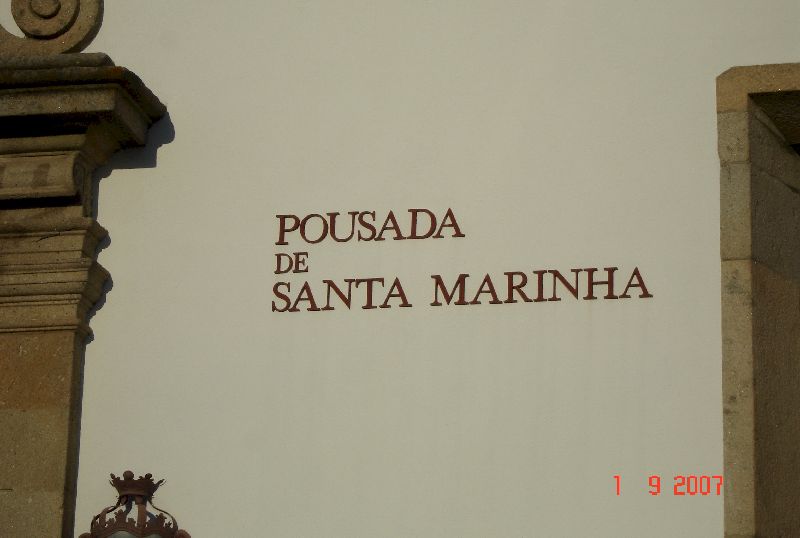 La pousada Santa Marinha, Guimarāes, Portugal.