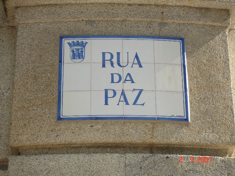 Rua da Paz, Viseu, Portugal.
