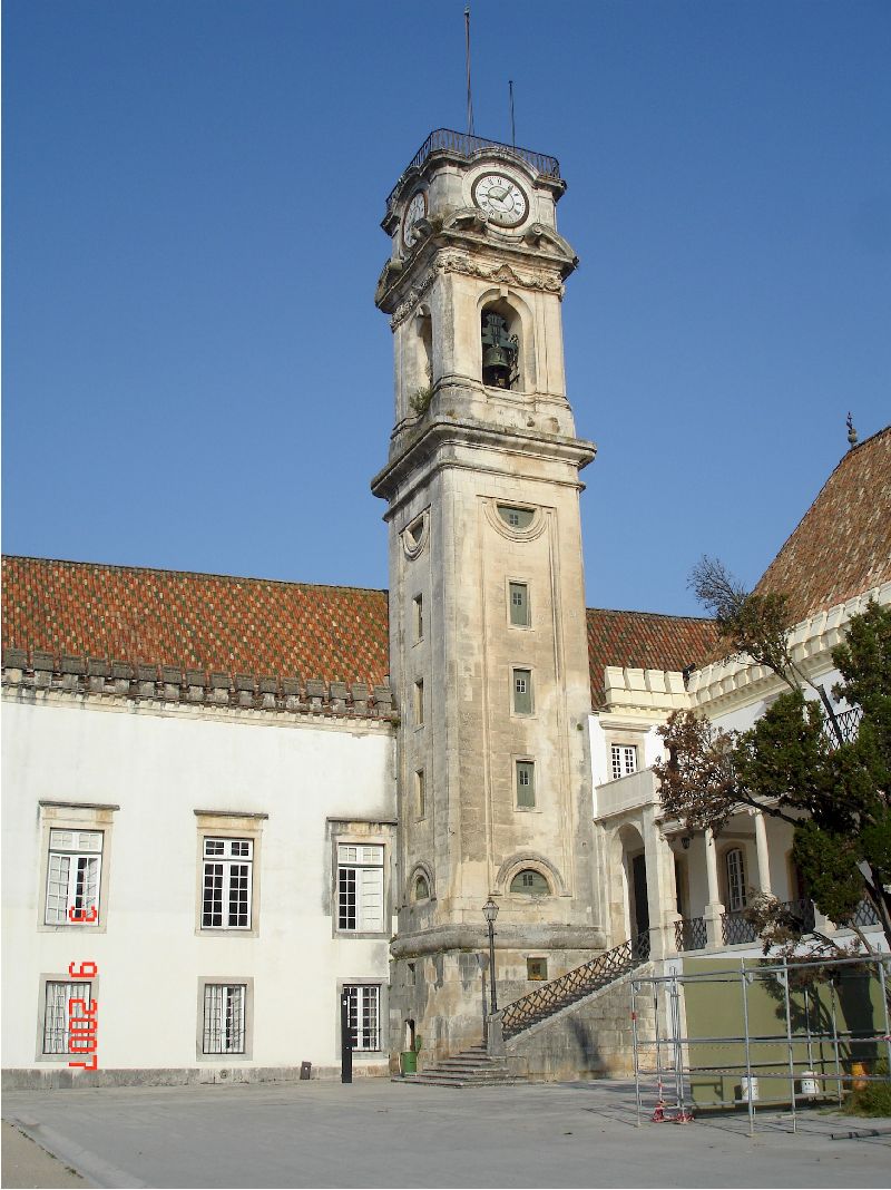 L’aile ancienne de l’université de Coimbra! Coimbra, Portugal.