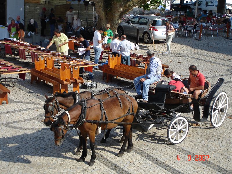 Calèche à Óbidos, Portugal.