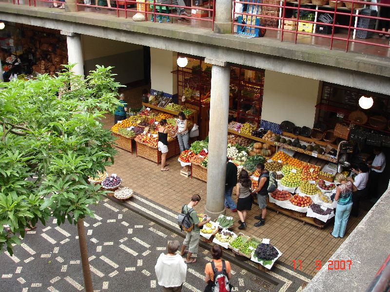 Le mercado dos Lavradores, Funchal, Madère, Portugal.