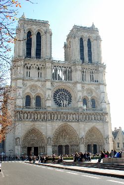 La cathédrale Notre-Dame, Paris, France.