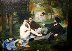 Déjeuner sur l'herbe d'Édouard Manet, Musée d'Orsay, Paris, France.