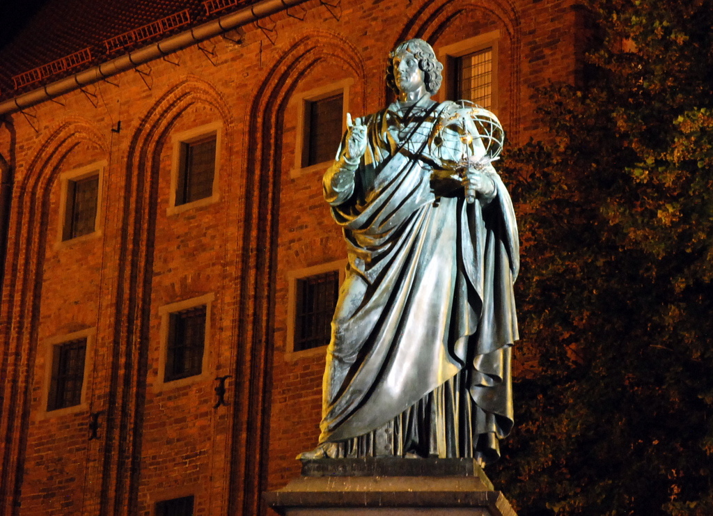 Statue de Copernic, Toruń, Pologne 