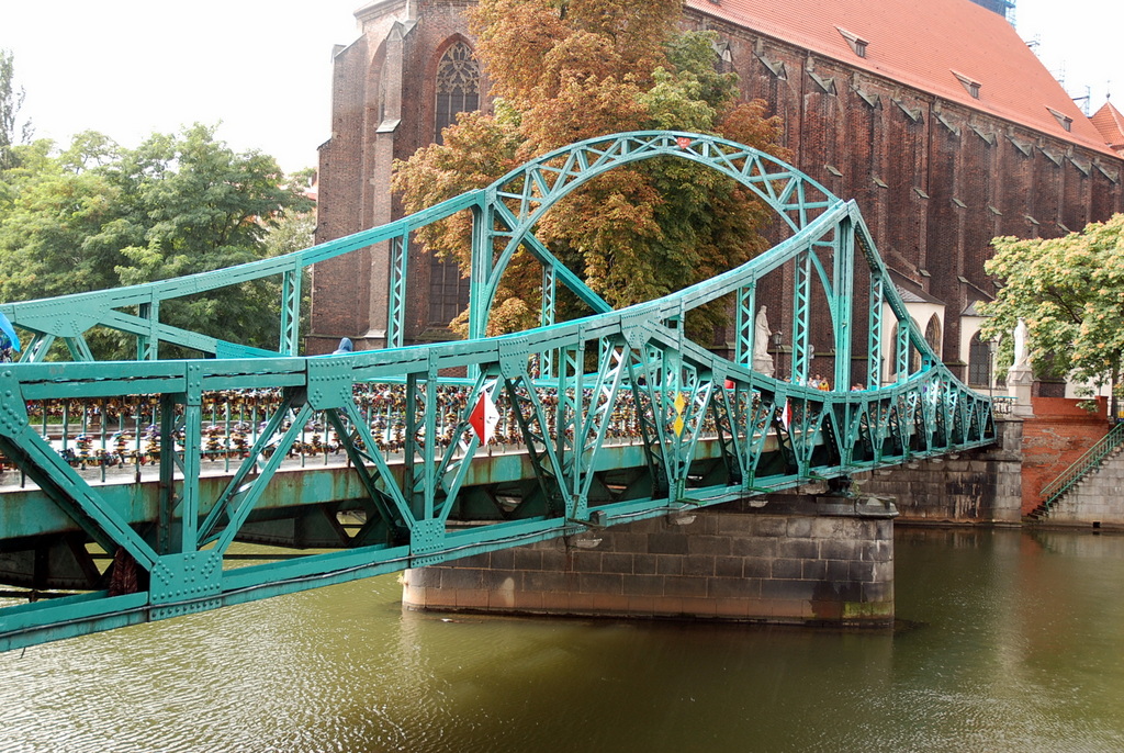 Le pont des amoureux, Wrocław, Pologne 