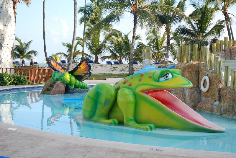 Le Barcelo Punta Cana et sa piscine pour enfants. Punta Cana, République dominicaine.