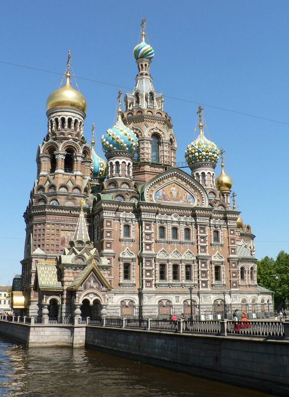 Église du Sauveur-sur-le-sang-versé, Saint-Pétersbourg, Russie.