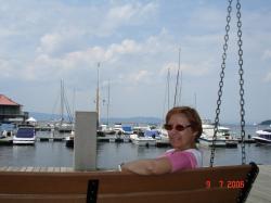Marina sur le lac Champlain, Burlington Vermont.
