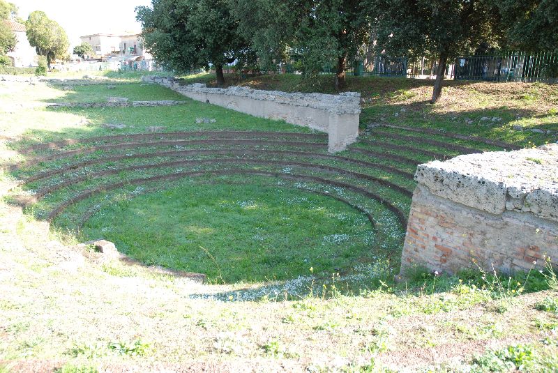 Petit théâtre romain, Paestum, Italie.