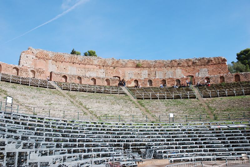 Théâtre antique de Taormina, Italie.