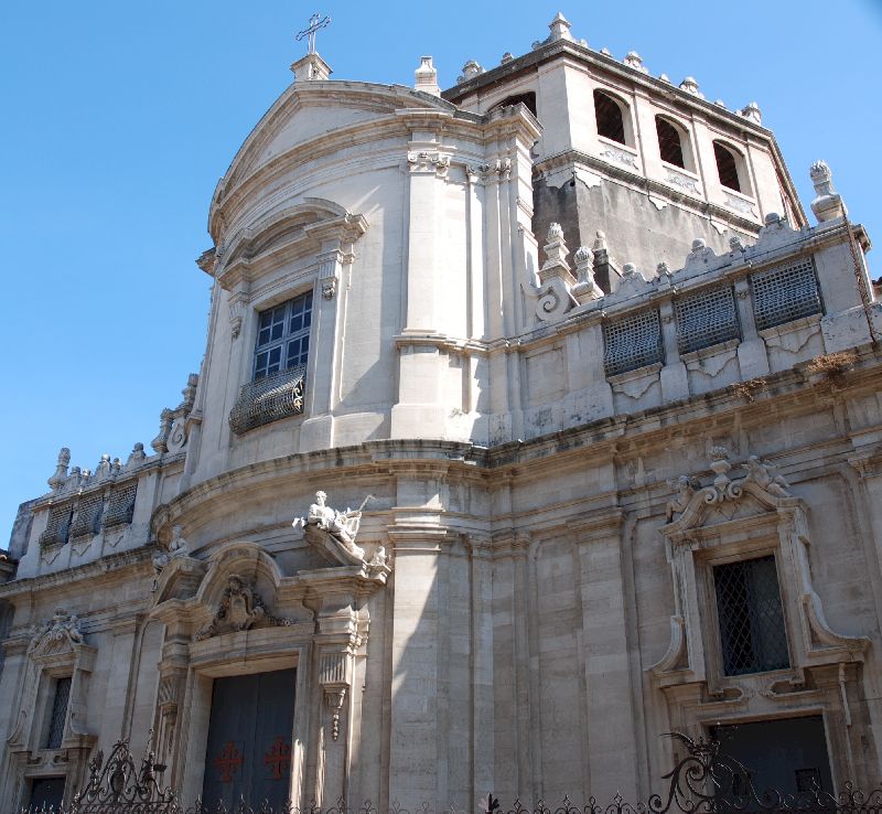 Église baroque de la via Cruciferi, Catane, Italie.