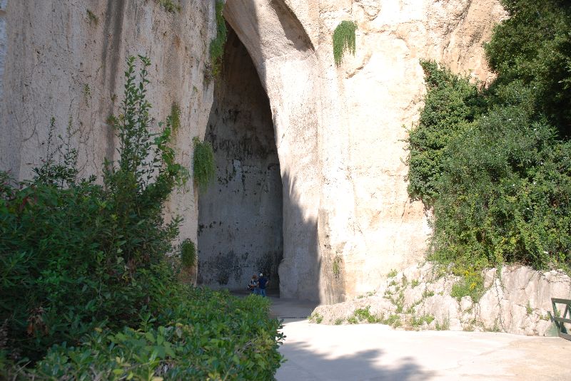 L’oreille de Denys, Orecchio di Dioniso sur le site archéologique de Neapolis, Syracuse, Italie.