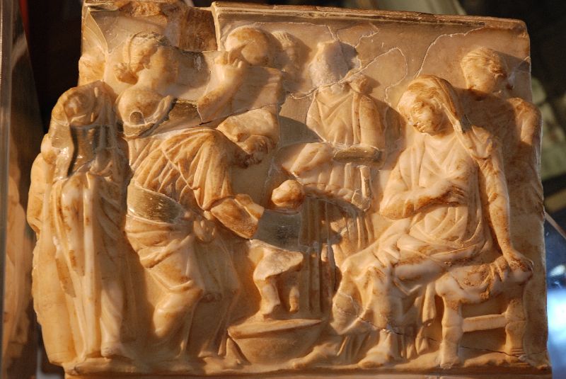 Sarcophage, Museo Archelogico Regionale d’Agrigente, Italie.