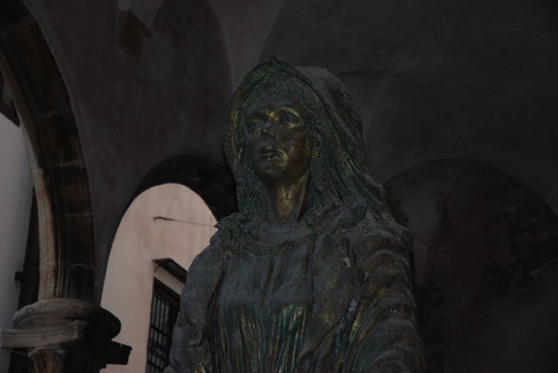 Bronze sur le portail de la cathédrale de Monreale, Italie.