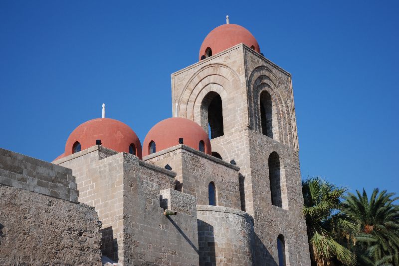 L’église Saint-Jean des Ermites, San Giovanni degli Eremiti, Sicile, Italie.