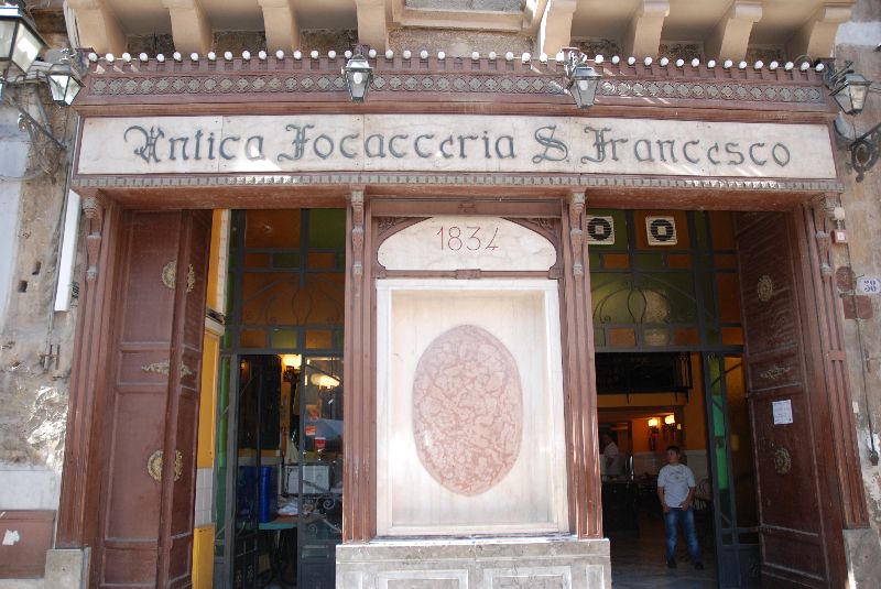 Antica Folacceria San Francesco, Palerme, Sicile, Italie.