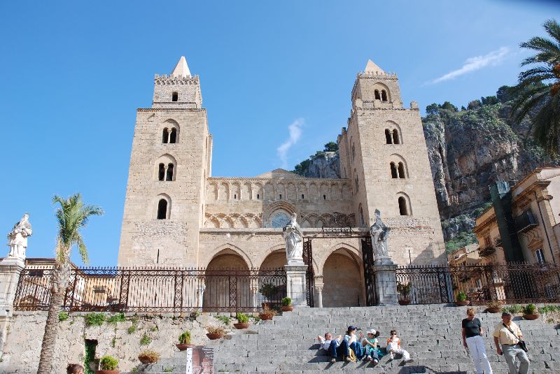 La cathédrale de Cefalù, Sicile, Italie.