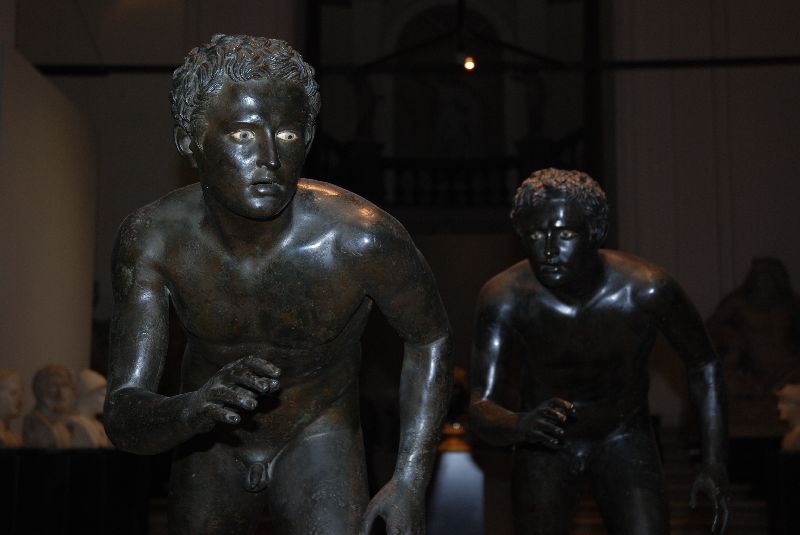 Bronzes des coureurs, Musée archéologique national de Naples, Italie.