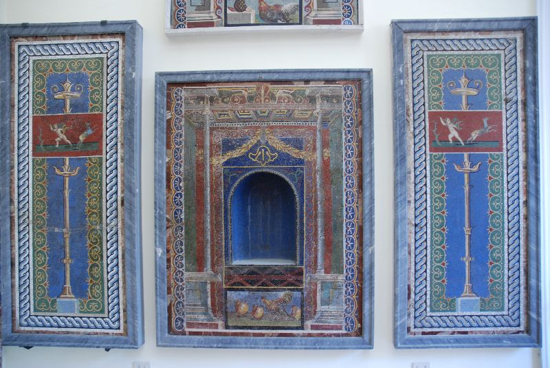Mosaïque du Musée archéologique national de Naples, Italie.