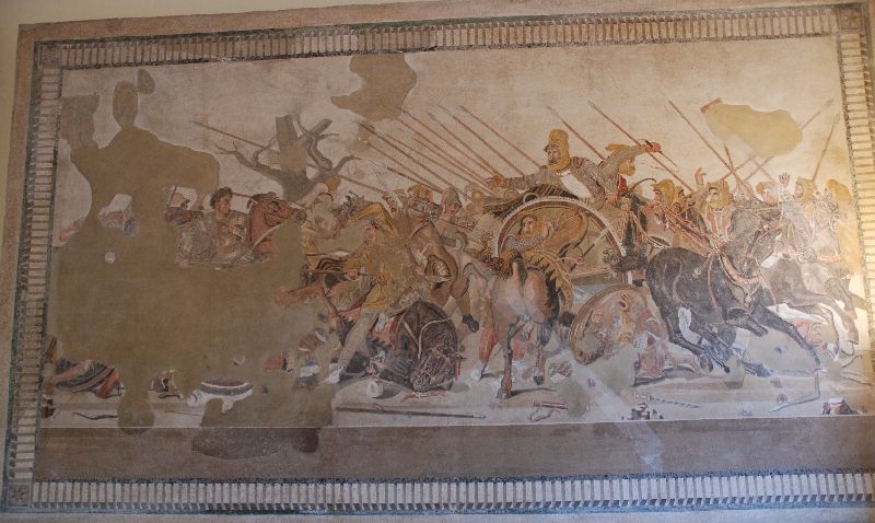 La bataille d’Alexandre le Grand, Musée archéologique national de Naples, Italie.