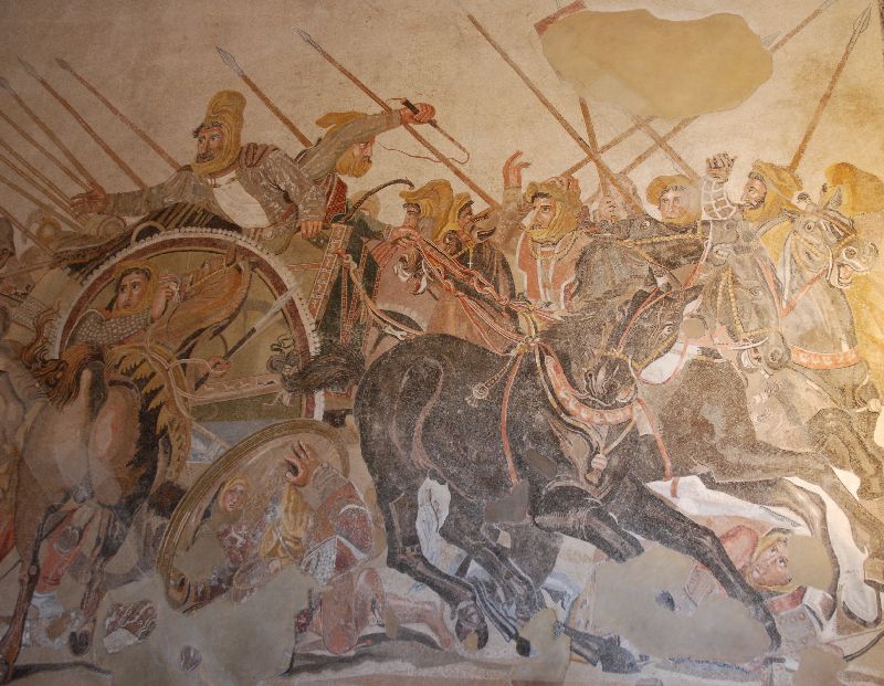 La bataille d’Alexandre le Grand, Musée archéologique national de Naples, Italie.