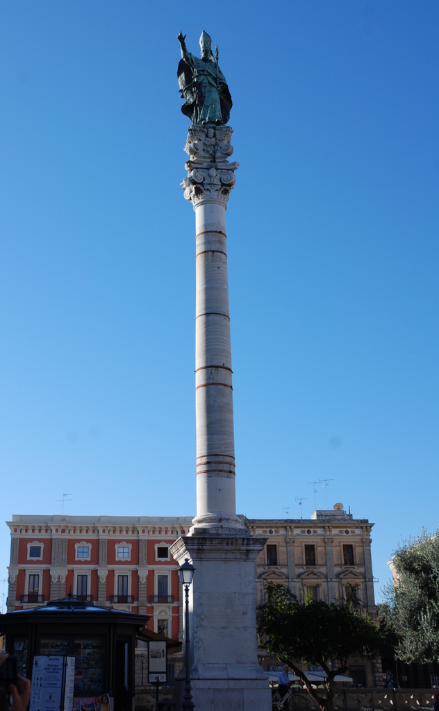 Colonne Sant’Oronzo, Lecce, Pouilles, Italie.