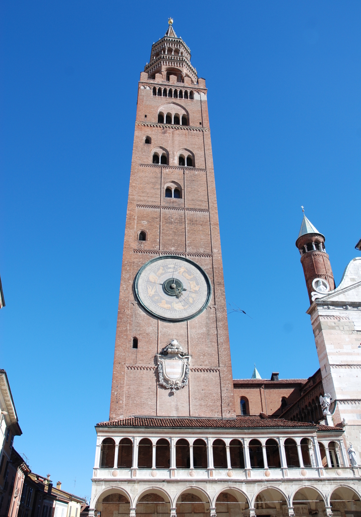 Campanile de la cathédrale de Crémone, Lombardie, Italie.