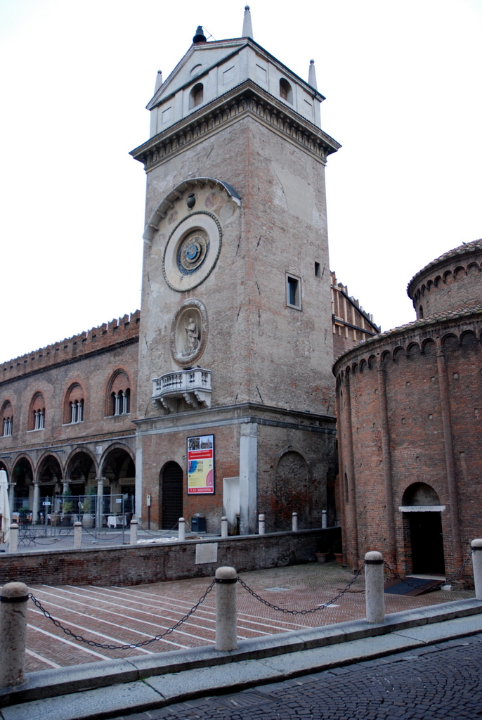 Tour de l’Horloge, Mantoue, Lombardie, Italie.