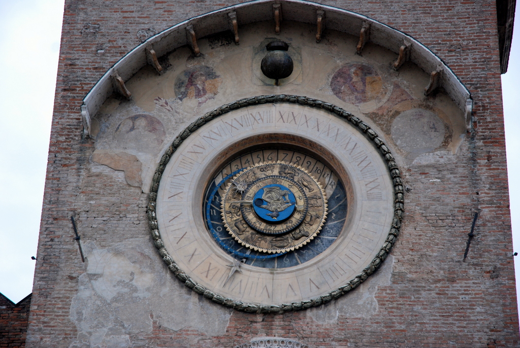 Tour de l’Horloge, Mantoue, Lombardie, Italie.