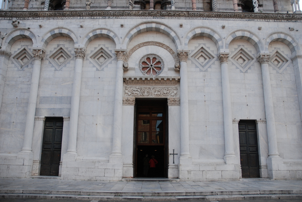 Église San Michele in Foro, Lucques, Toscane, Italie.