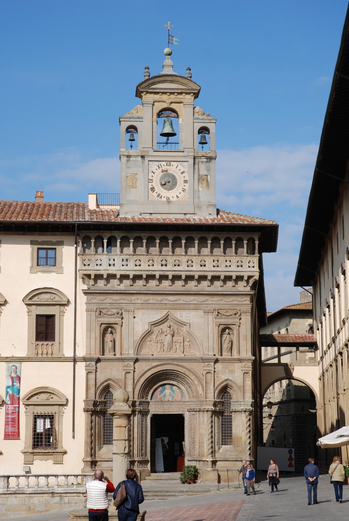 Palazzo della Fraternita dei Laici, Piazza Grande, Arezzo, Toscane, Italie.