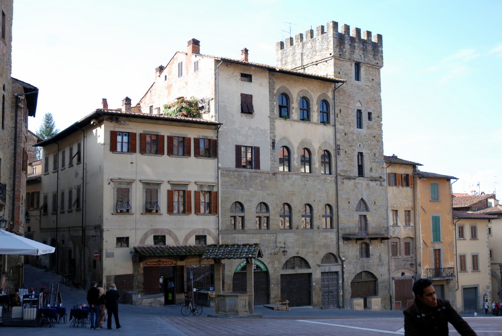 Piazza Grande, Arezzo, Toscane, Italie.