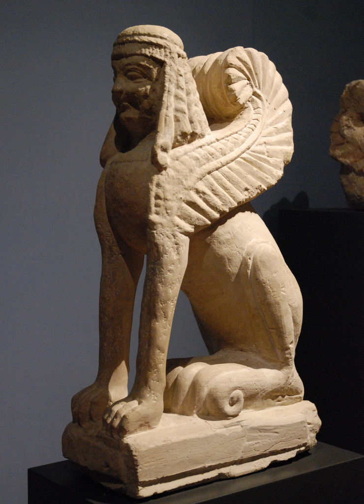 Sphinge de Chiusi, Museo Nazionale Etrusco, Chiusi, Toscane, Italie.