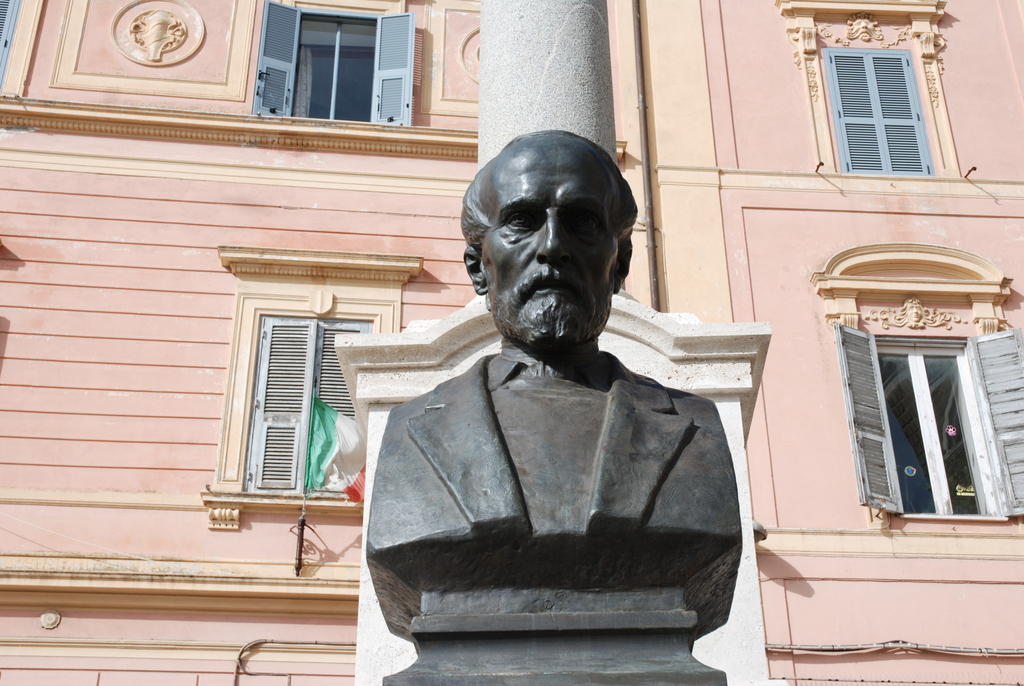 Giuseppe Mazzini, Tarquinia, Latium, Italie.