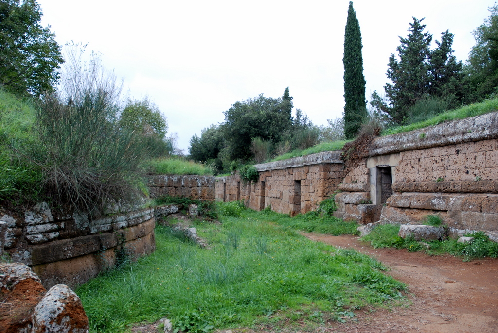 Nécropole di Banditaccia, Cerveteri, Latium, Italie.
