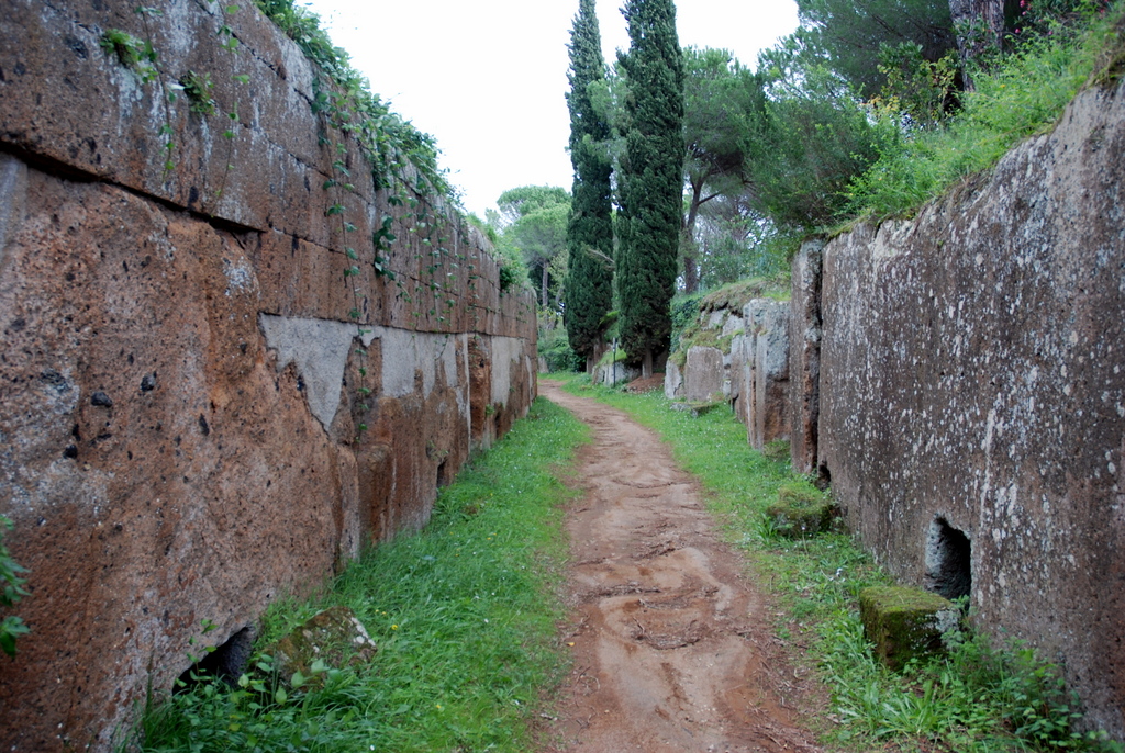 Nécropole di Banditaccia, Cerveteri, Latium, Italie.