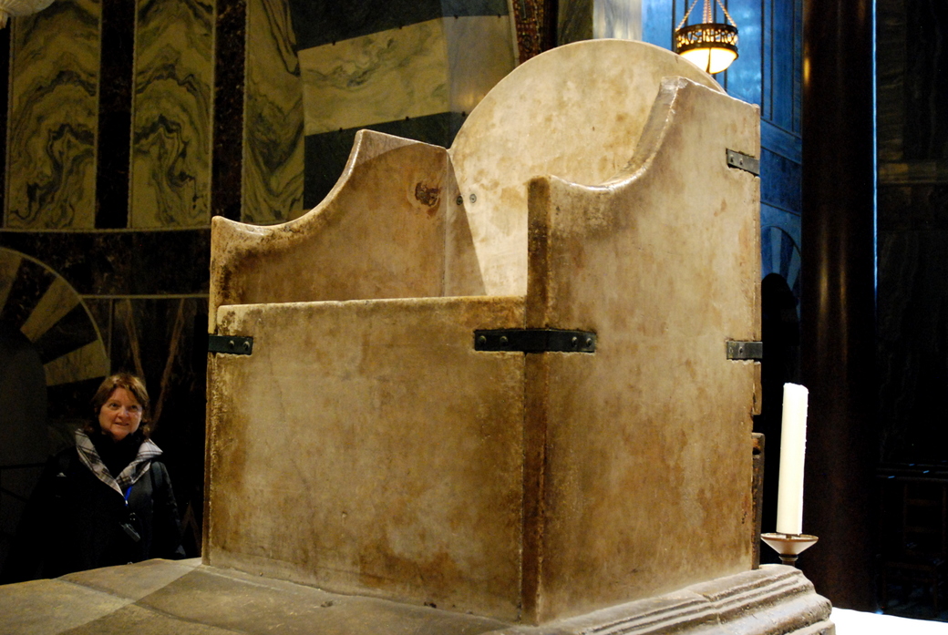 Trône de Charlemagne, Cathédrale, Aix-la-Chapelle, Allemagne