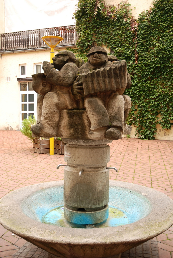 Fontaine des Quatre musiciens, Bamberg, Bavière, Allemagne
