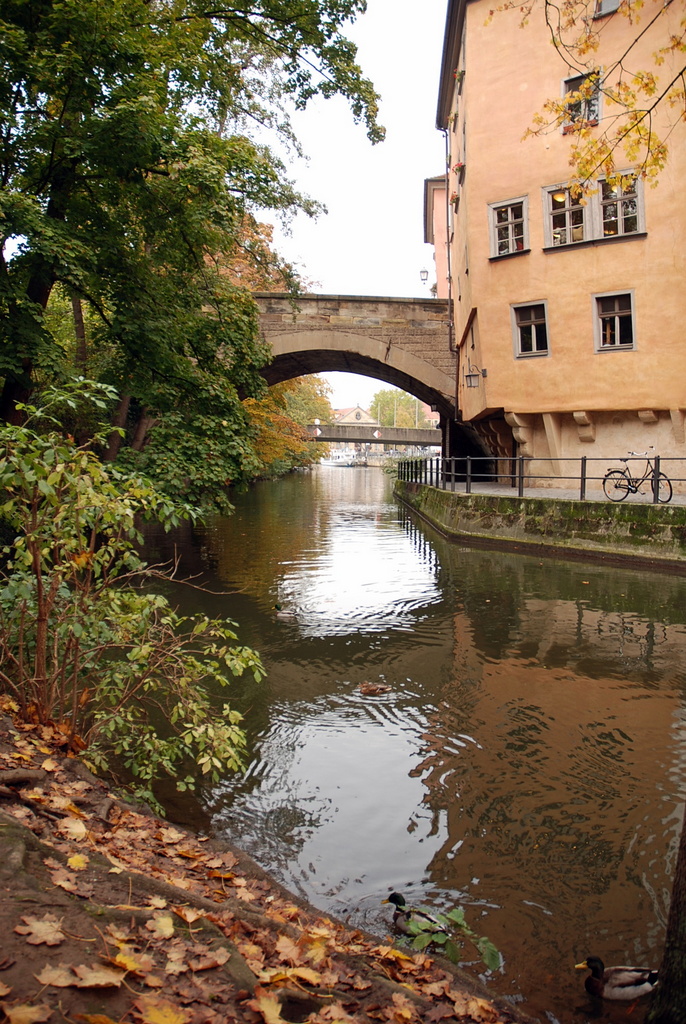 Canal du roi Louis 1er, Bamberg, Bavière, Allemagne