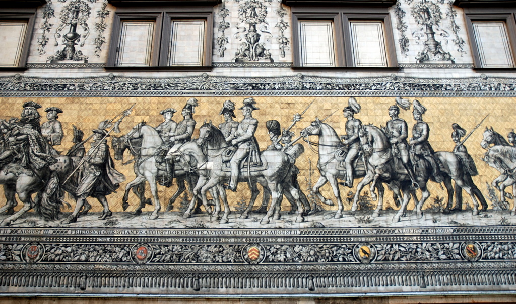 Mur de la procession des Princes, Dresde, Saxe, Allemagne
