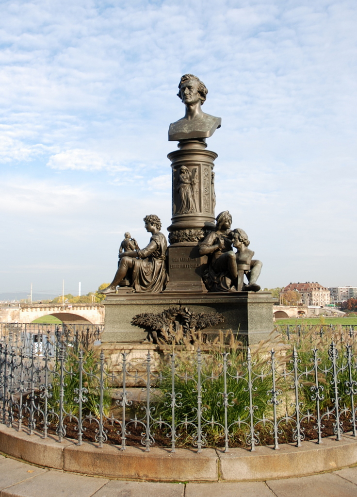 Monument Ernst Rietschel, Dresde, Saxe, Allemagne