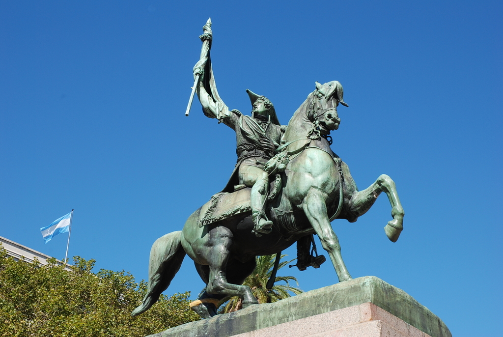 Statue équestre du général Manuel Belgrano, Buenos Aires, Argentine