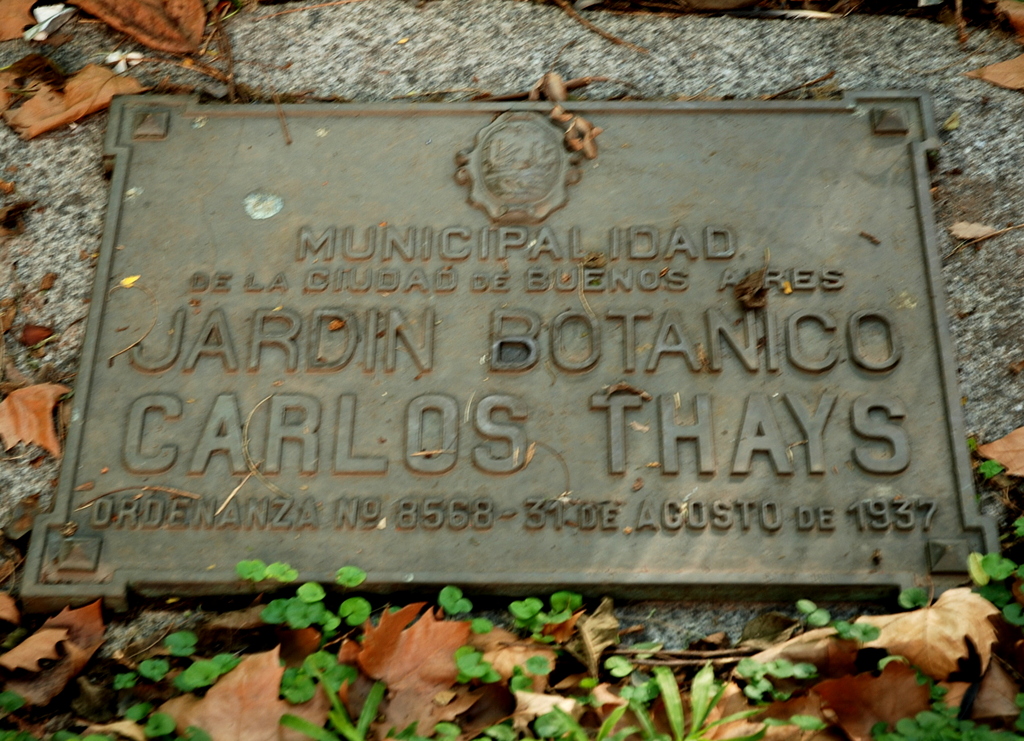 Jardín Botánico Carlos Thays, Buenos Aires, Argentine