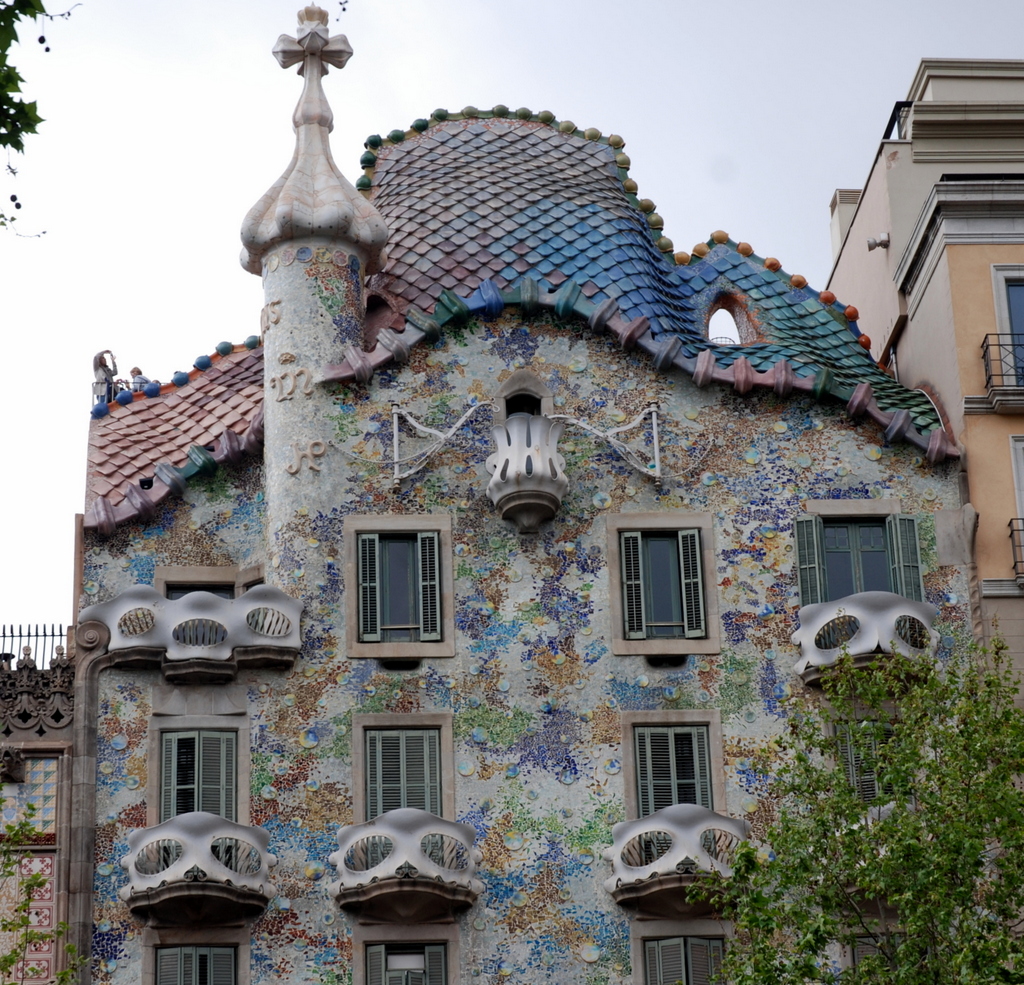 Casa Batlló, Barcelone, Espagne.